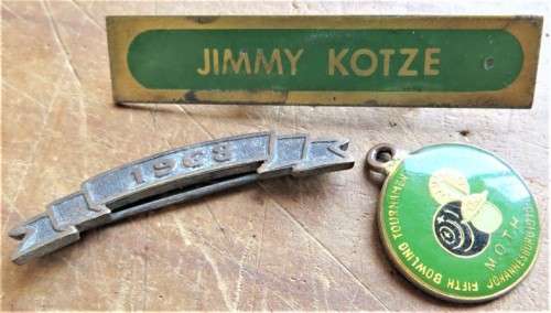 Jim Kotze M.O.T.H Bowling Badge Lot