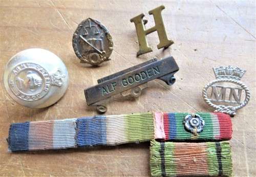 Mixed Militaria Alf Gooden Badge Lot Ribbon Bars - 1 Bid
