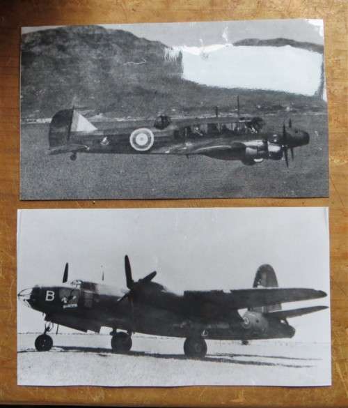 Vintage Bomber Airforce B&W Airplane photographs - 1 Bid for Both