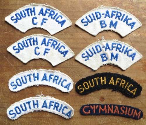 Lot of SA Navy embroidered Badges - 1 Bid for All