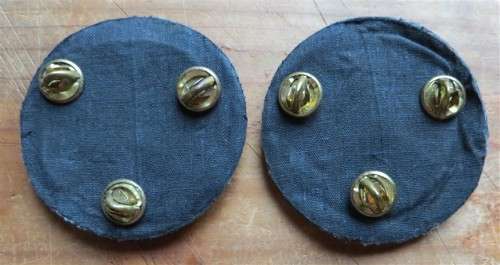2 x Unknown Embroidered Wire Bulllion Badges - 1 Bid