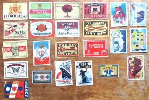 Vintage Matchbox Labels - World Assorted France +