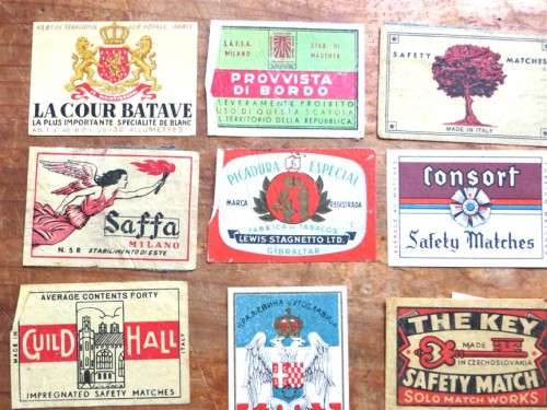 Vintage Matchbox Labels - World Assorted France +