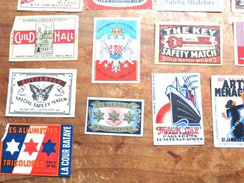 Vintage Matchbox Labels - World Assorted France +