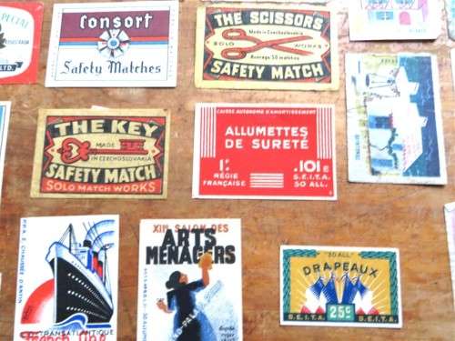 Vintage Matchbox Labels - World Assorted France +
