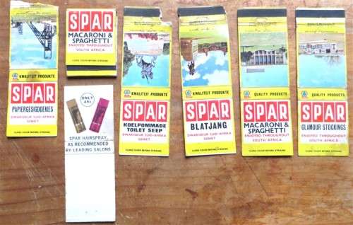 Vintage SPAR Matchbox Labels