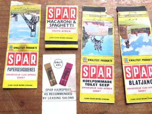Vintage SPAR Matchbox Labels