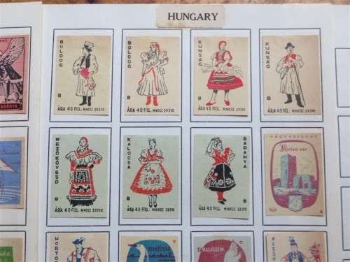 Hungary Vintage Matchbox labels Collection - Let Frame as Pop Art/collectables circa.1950`s