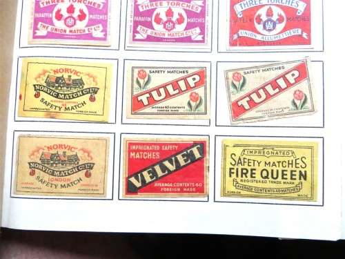 Belgium Vintage Matchbox labels Collection - Let Frame as Pop Art/collectables circa.1950`s