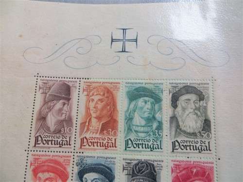 1945 Portugal Navigators Sheet Stamp Block $10-$50 Mint - R1500+ Value