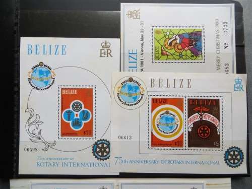 Belize Mini Sheet Lot - High Value R1800+