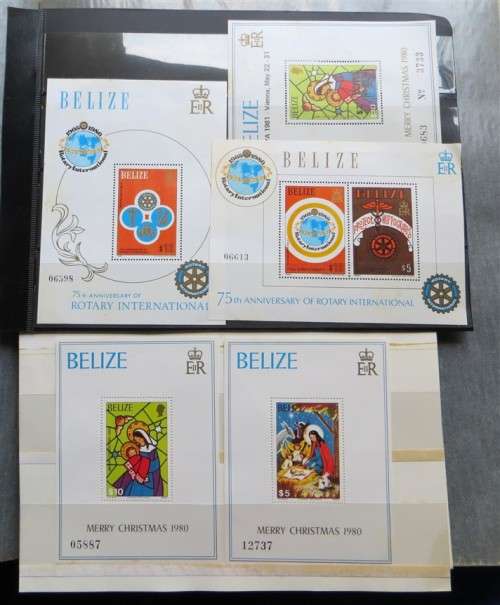 Belize Mini Sheet Lot - High Value R1800+