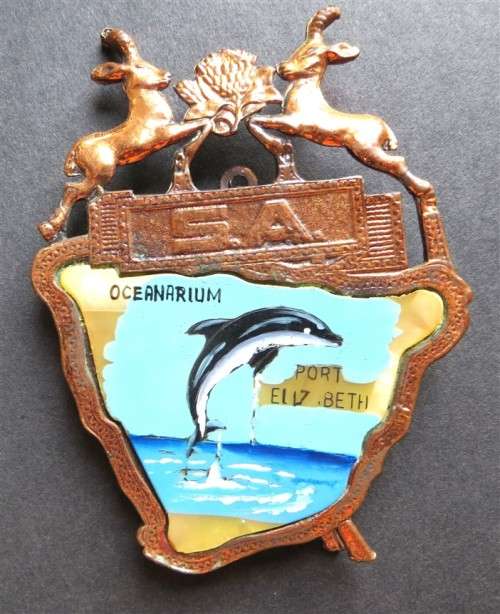 Vintage SA Tourism Copper Plaque - Port Elizabeth Oceanarium