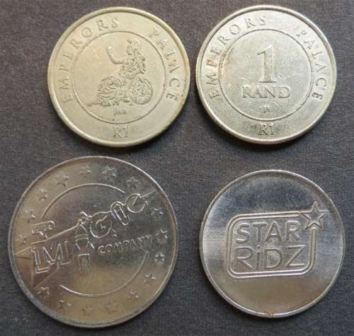 4 x Assorted SA Tokens - 1 Bid for all