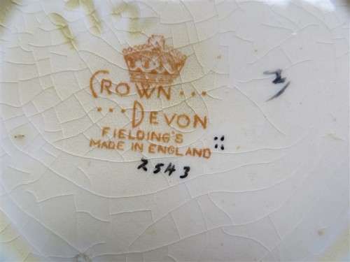 Crown Devon Fieldings - Numbered Jug +-110mm x 110mm