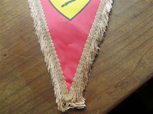 Vintage Ferarri Pendant Flag - See Pics - more faded on 1 side
