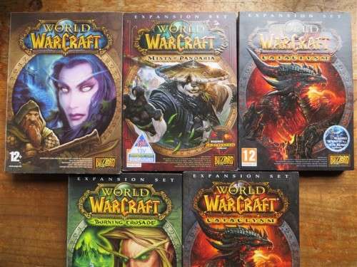 5 x Warcraft PC Games + Covers
