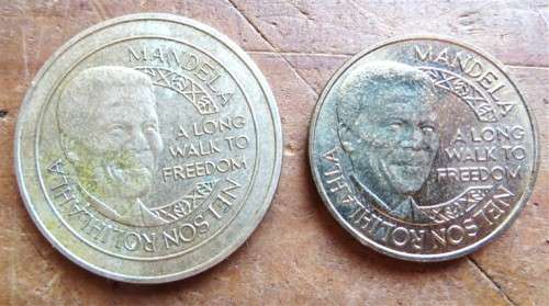 Large & Small type Nelson Mandela Medallions - Bid per Medallion
