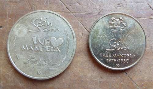 Large & Small type Nelson Mandela Medallions - Bid per Medallion