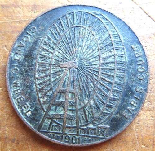 1901 Gigantic Wheel at Earls Court`Token/Medallion
