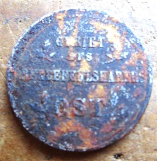 WW2 German Occupation Coin