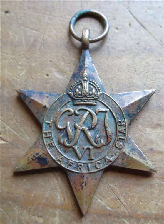 The Africa Star Medal #198229 J.L Joubert