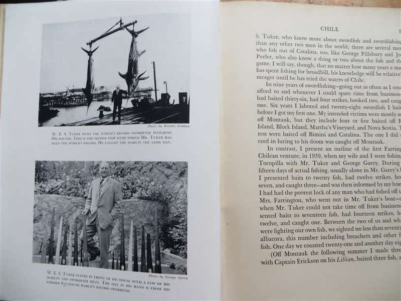 1942 Pacific Game Fishing - S.Kip Farrington Jr - America 1st Edition