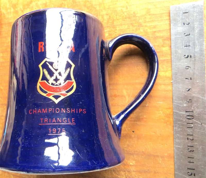 Norbell Potteries Salisbury Rhodesia - Rifle Association Mug 1975