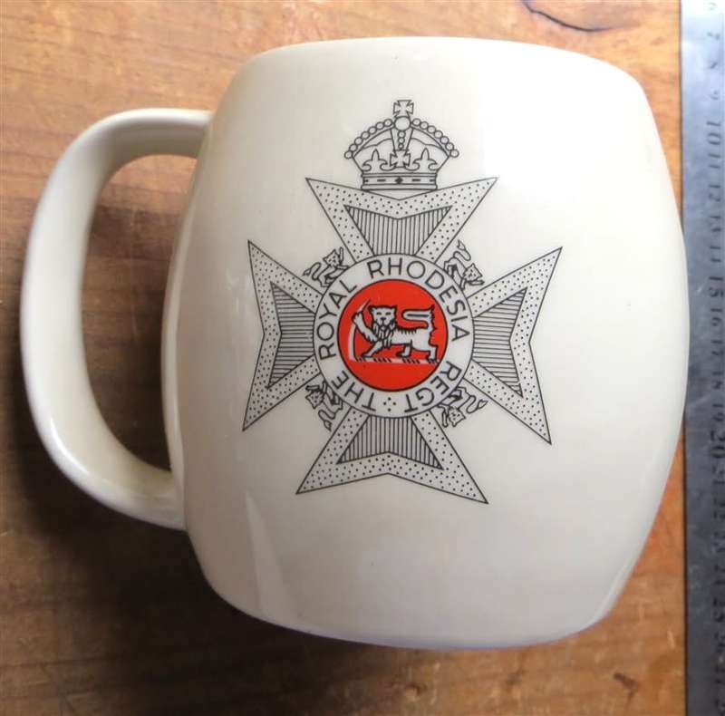 Rhodesian Royal Regiment Beer Mug - Drostdy Ware