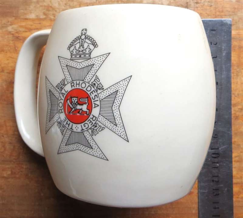Rhodesian Royal Regiment Beer Mug - Drostdy Ware