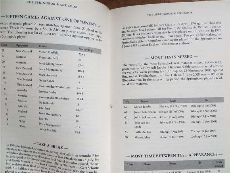 2011 Springbok Handbook - Eddie Grieb & Stuart Farmer