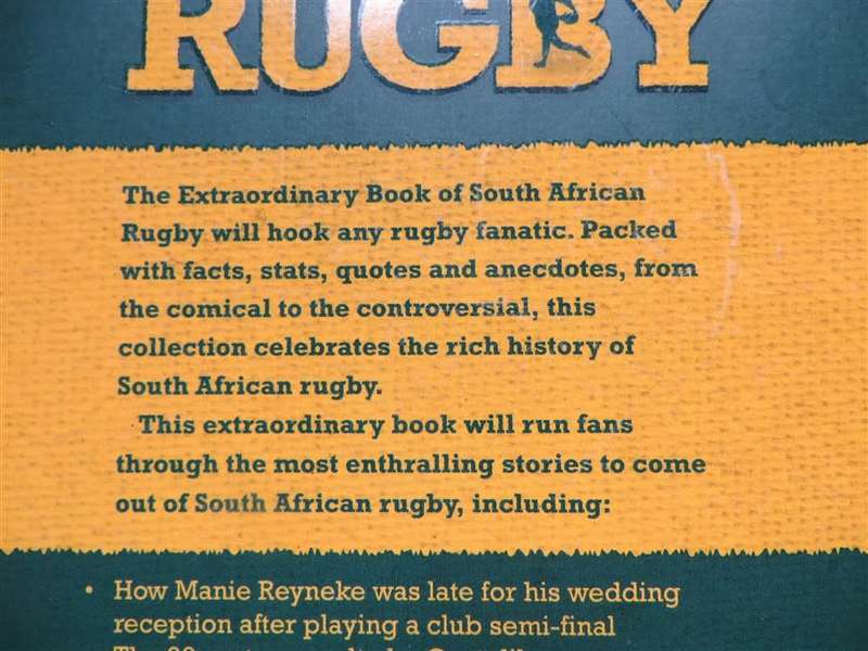 Extraordinary book of South African Rugby - Wim van der Berg