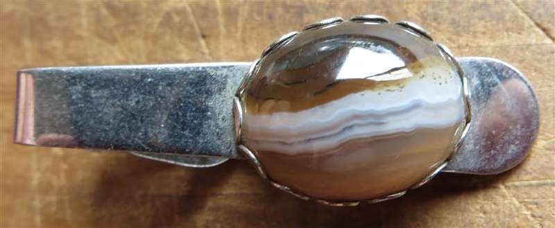 Vintage Unknown Semi precious stone clasp/clip