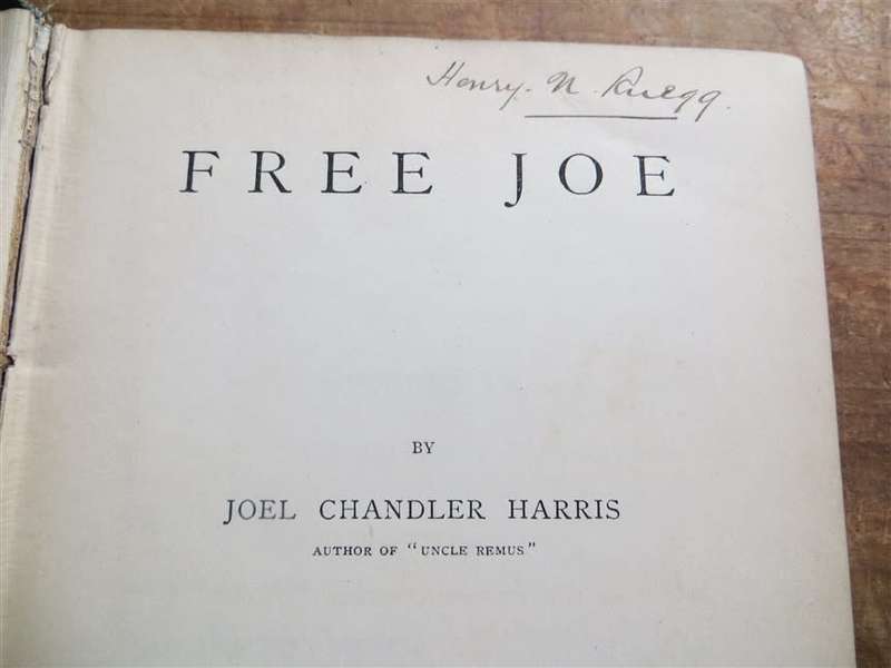 1888 Free Joe - Joel Chandler Harris