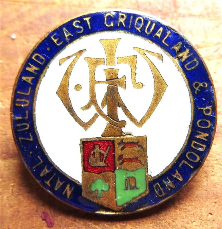 WW2 NATAL Womens Institute for Home and Country Enamelled Badge