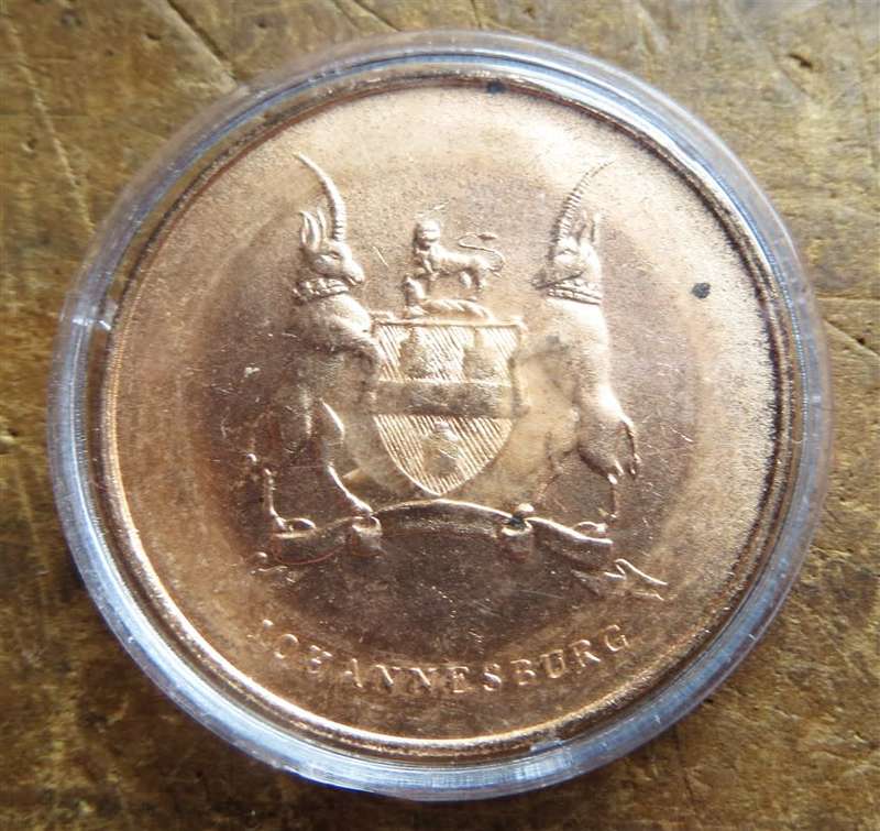 1966 Republic Commemorative Medallion - 5 years - Johannesburg