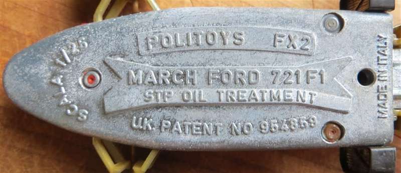 Vintage Politoys FX2 March Ford STP Scale 1:25 Formula 1 Made in Italy