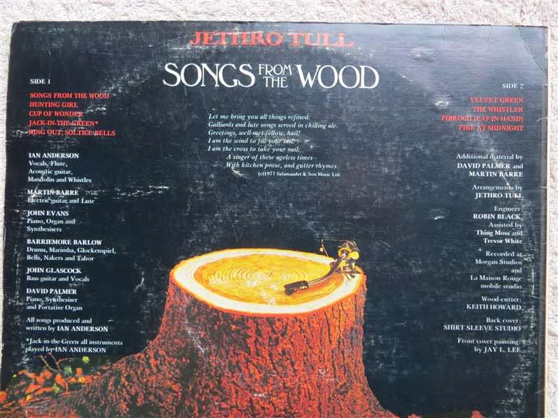 Jethro Tull - Songs from the Wood - see pics
