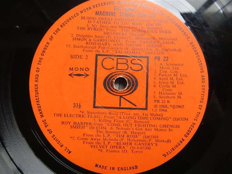 Vintage LP The Rock Machine turns you on - Dylan,Gohen+ - see pics scratches