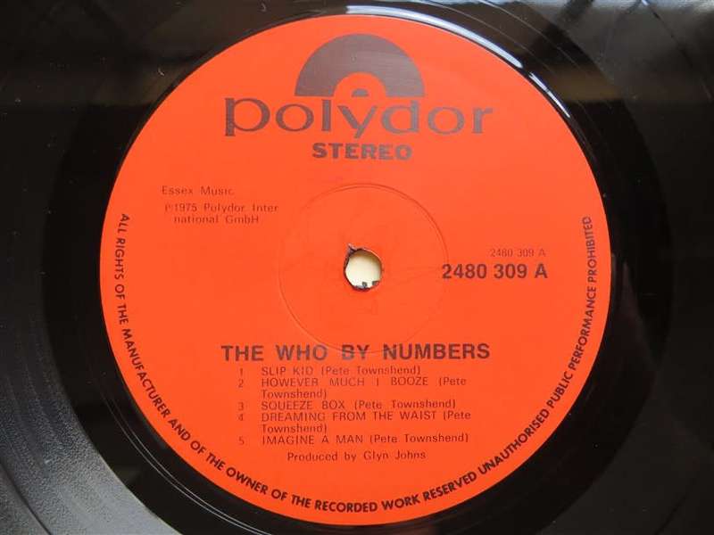 Vintage Vinyl LP - The Who By Numbers - VG+