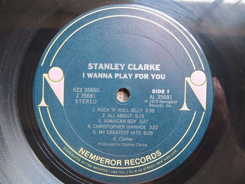 Vintage LP  STANLEY CLARKE - i WANT TO PLAY FOR YOU  VG+