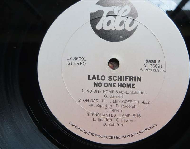 Vintage LP  LALO SCHIFRIN - NO ONE HOME  VG+