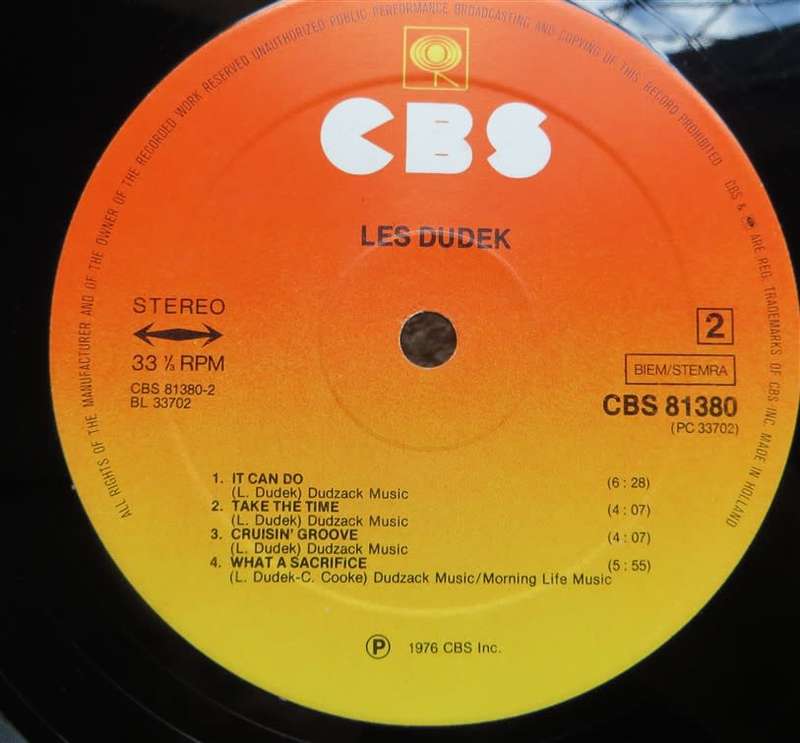 Vintage LP LES DUDEK  VG+