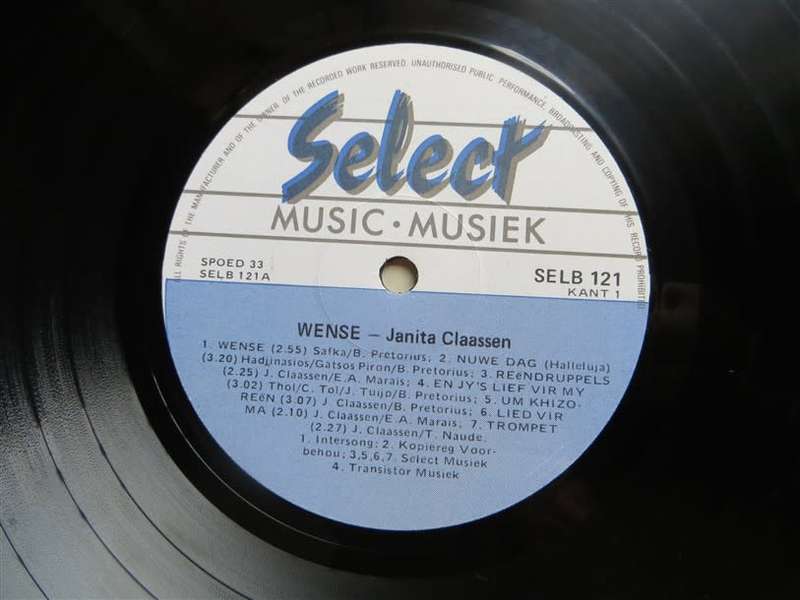 Vintage LP JANITA CLAASEN WENSE VG+