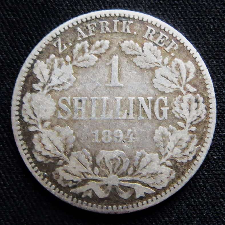 ZAR 1894 1 SHILLING SILVER