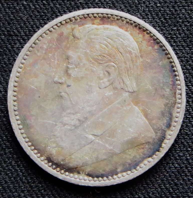 ZAR 1897 6d Sixpence SILVER