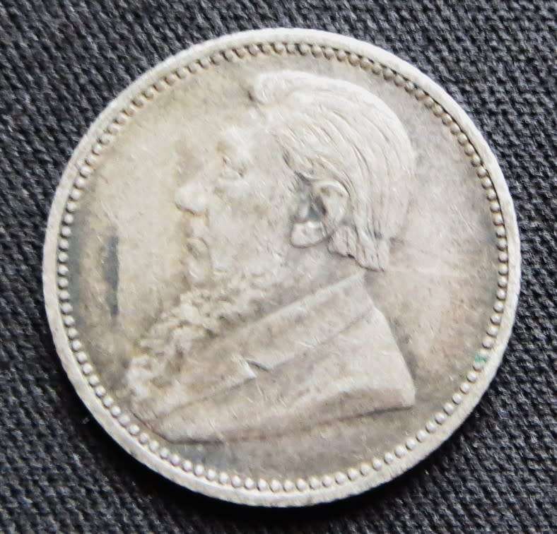 ZAR 1897 6d Sixpence SILVER