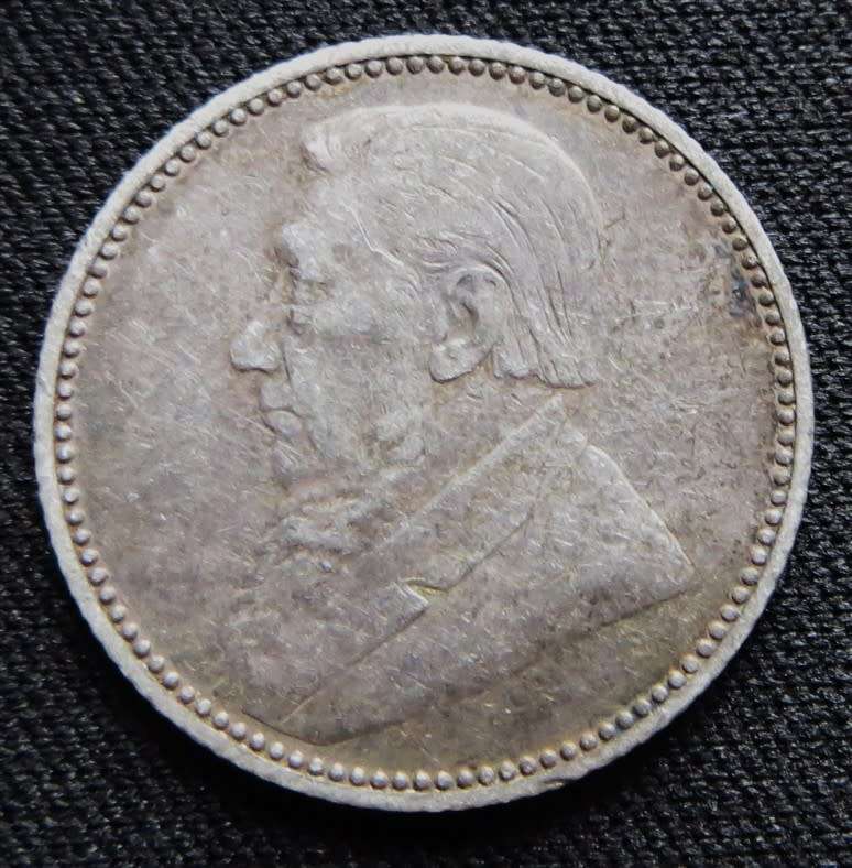 ZAR 1897 6d Sixpence SILVER