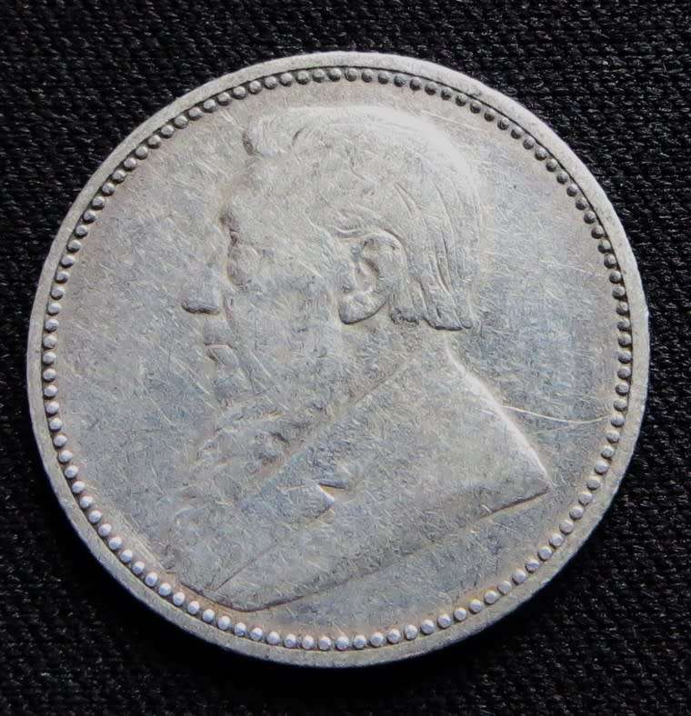 ZAR 1896 6d Sixpence SILVER