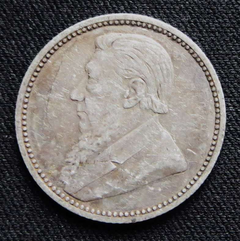 ZAR 1895 6d Sixpence SILVER